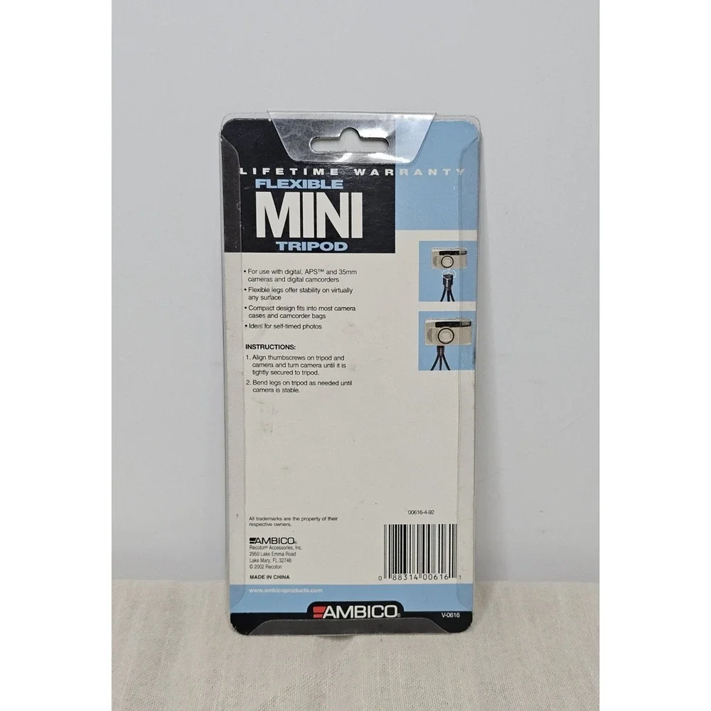 Mini Tripod Flexible Ambico V-0616 New!